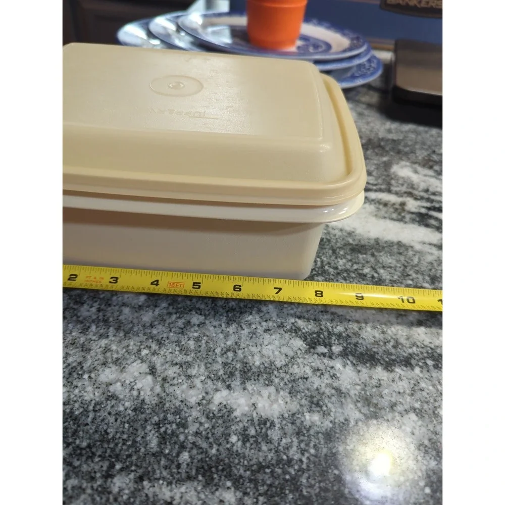 Vintage Almond Tupperware Ice Cream Keeper With Lid Great For Homemade Ice Cream